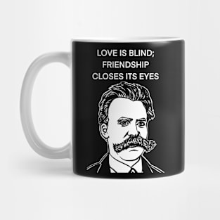 FRIEDRICH NIETZSCHE quote .12 - ink portrait Mug